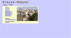Desktop Screenshot of klayaa.marjeyoun.net