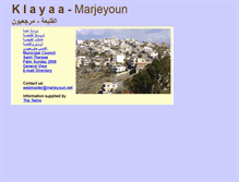 Tablet Screenshot of klayaa.marjeyoun.net
