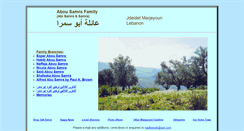 Desktop Screenshot of abousamra.marjeyoun.net